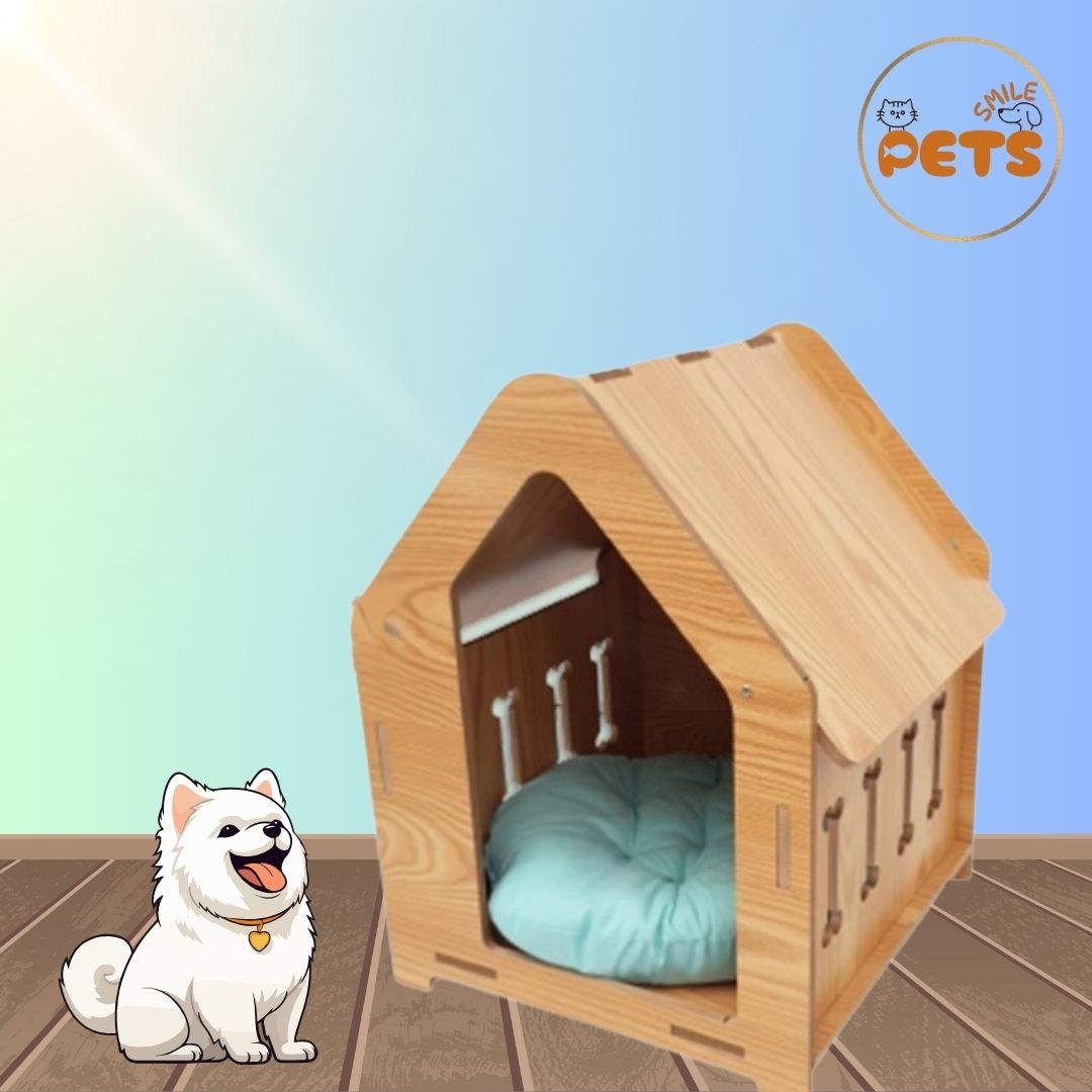 Nhà gỗ cho chó mèo cao cấp
