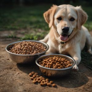 Bát thức ăn cho chó và mèo đầy đủ dinh dưỡng
