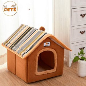 Nhà đệm mái ngói màu nâu