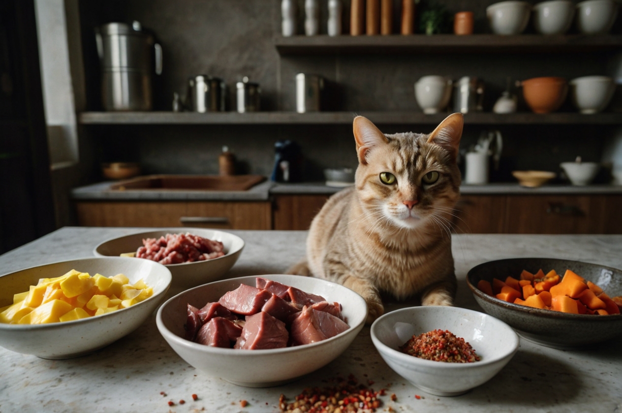 Nguyên liệu làm pate mèo được chia theo tỷ lệ - tỷ lệ làm pate cho mèo