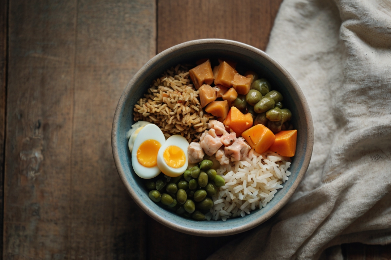 Nguyên liệu pate cá, trứng, rau củ, tinh bột - tỷ lệ làm pate cho mèo