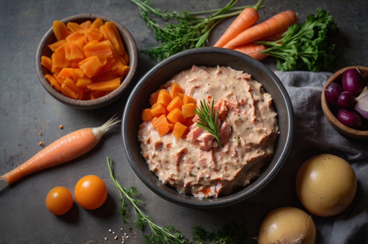 Pate tươi làm từ thịt, cá và rau củ tốt cho tiêu hóa - các loại pate cho mèo