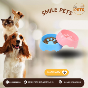 Bát Ăn Chống Hóc Smile Pets – Giảm Ăn Nhanh, Hỗ Trợ Tiêu Hóa Cho Thú Cưng