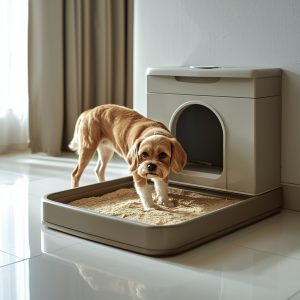 Khay vệ sinh cho chó dùng cát giúp giữ nhà sạch sẽ