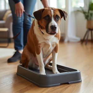 Cách dùng khay vệ sinh cho chó đúng cách trong nhà