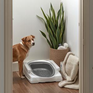 Cách dùng khay vệ sinh cho chó với vị trí đặt phù hợp