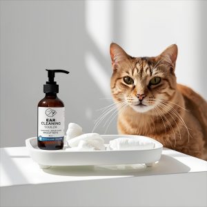 khay vệ sinh tai mèo hỗ trợ chăm sóc tai an toàn