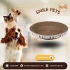 Ổ cào móng hình tròn cho mèo hiệu Smile Pets bằng giấy carton.