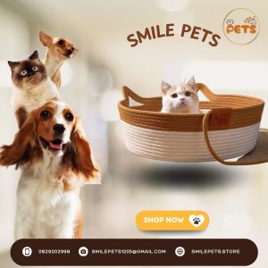 Ổ cào móng dạng giỏ bện Smile Pets