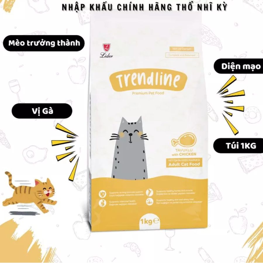 Hạt Cho Mèo TRENDLINE nhập khẩu Châu Âu - Dành Cho Mèo Con & Mèo Lớn 3