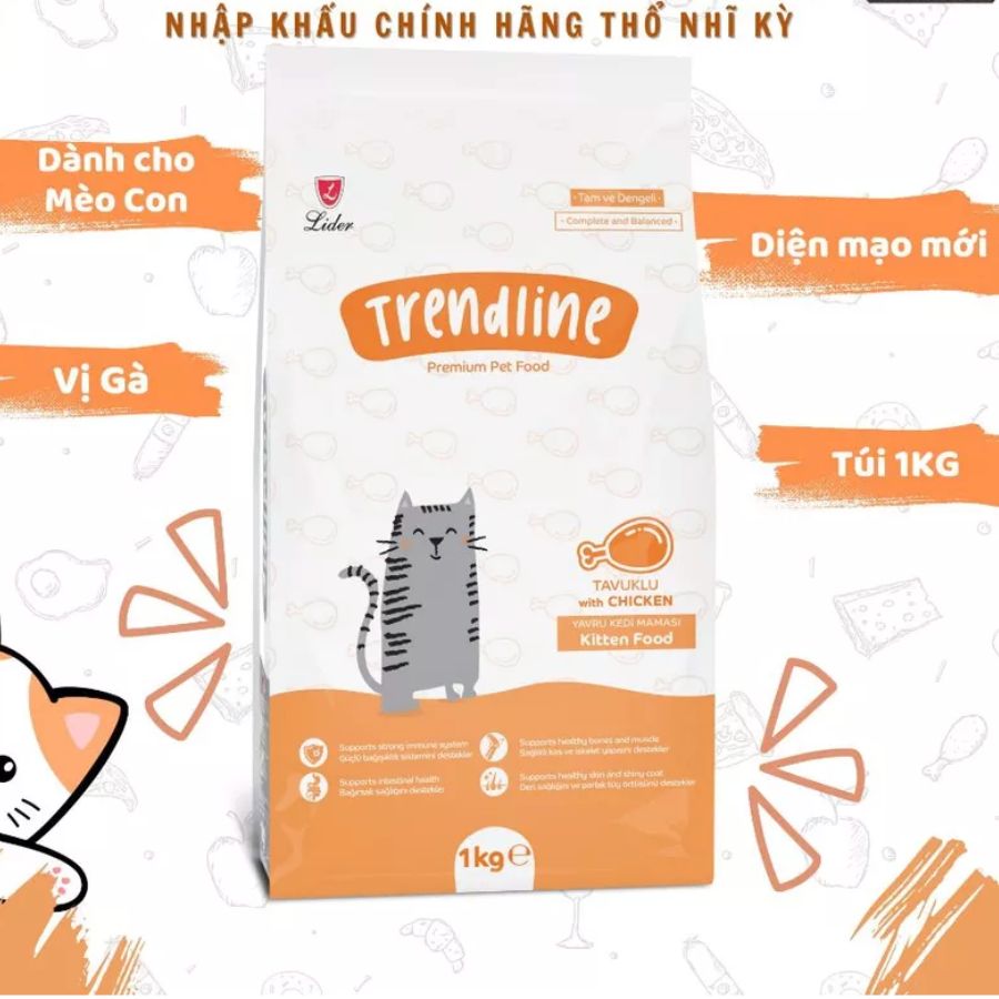 Hạt Cho Mèo TRENDLINE nhập khẩu Châu Âu - Dành Cho Mèo Con & Mèo Lớn 1