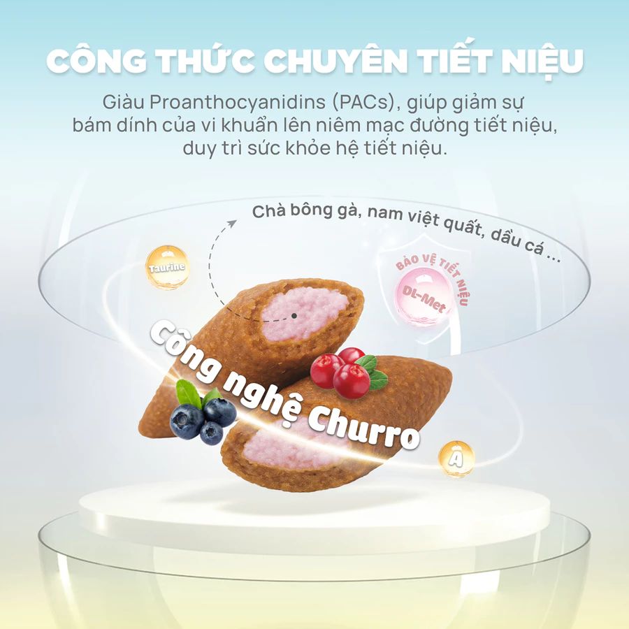 Thức ăn hạt cho mèo tiết niệu - Hạt Churro C90U 5