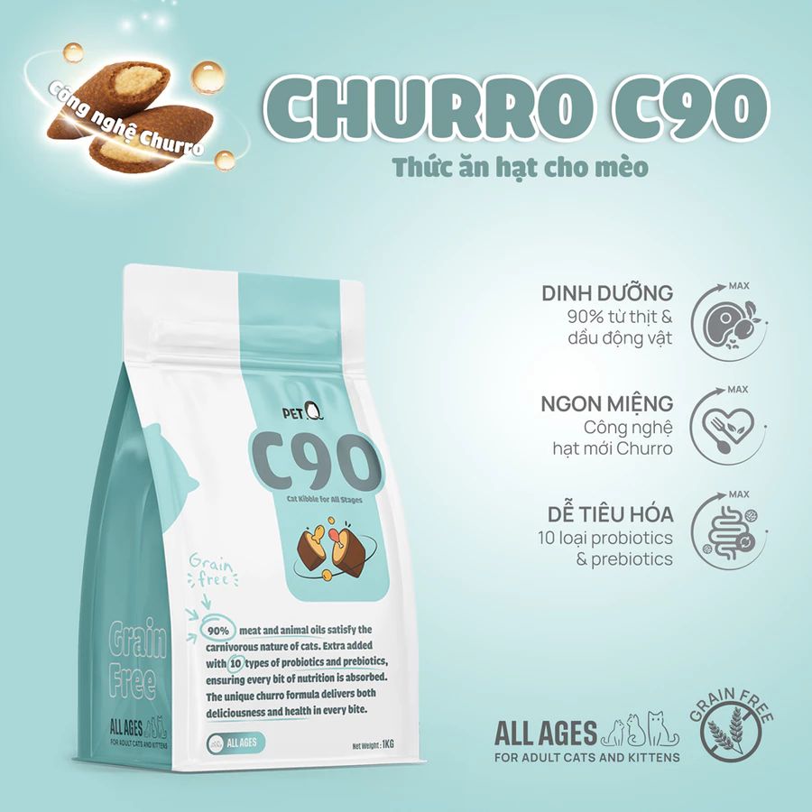 Thức ăn hạt cho mèo tiết niệu - Hạt Churro C90U 2